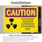 Signmission Radiation & Laser Sign, 7 in H x 10 in W, Vinyl Decal, Rectangle OS-2PACK-CR-D-710-L-10168 - alternate 5
